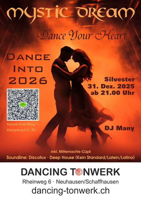 Mystic Dream Dance Your Heart Into 2026 inkl. Mitternachts-Cüpli / Soundline: Disco Fox · Deep House